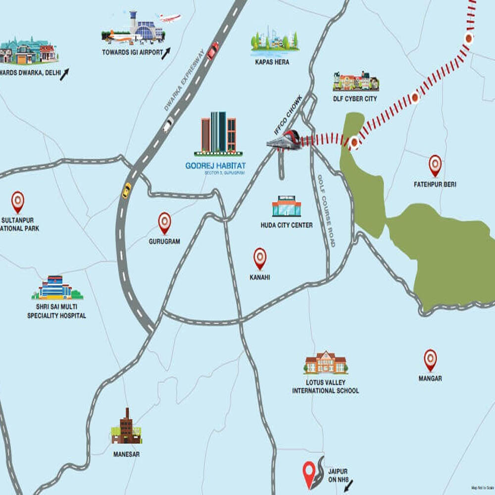 godrej habitat location map